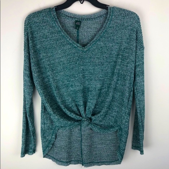 wild fable Sweaters - Waffle V-Neck Sweater - Green | Wild Fable 💚 EUC
